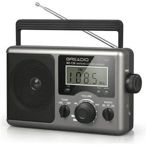 Portable Shortwave Radio,AM FM Transistor Radio with Best Reception,LCD Display